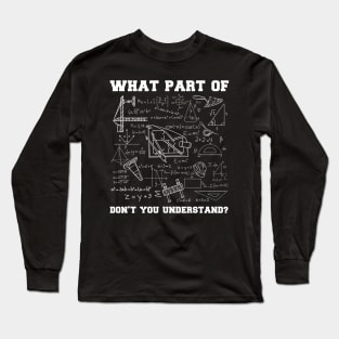 Civil Engineer Tee Gift With an Engineering Funny Motive Long Sleeve T-Shirt